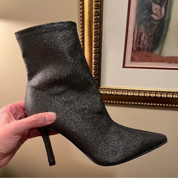 Marc Fisher LTD Womens Kellen High Heel Pointed Toe Ankle Boots Shoes Pewter NEW - Picture 12 of 15